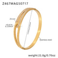Z468 Gold 5A Zircon Buckle Bracelet
