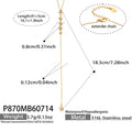 Gold CZ Five-Star Y Lariat / 5cm