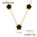 Gold Necklace / Black