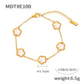 Gold Bracelet / White