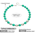TXP603 – Necklace / Green Resin Steel / 43+5 cm