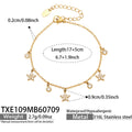 Bracelet / Flower Zircon / 17+5cm