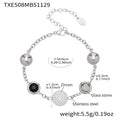 TXE508 – Black Zircon Silver Bracelet