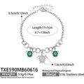 Steel Turtle Ocean Charm Bracelet 17+5cm (TXE590) / Default