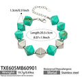 Bracelet / Green Resin Steel / 20.5+5 cm