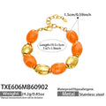 Bracelet / Champagne Resin Gold / 19.5+5 cm