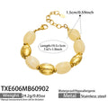 Bracelet / Yellow Resin Gold / 19.5+5 cm
