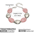 Bracelet / Pink Resin Steel / 21+5 cm