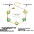 Green Clover - Gold Tone / 17+5 cm