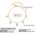 Bracelet / Gold Tone / Blue