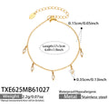 Bracelet / Gold Tone / Clear