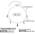 Bracelet / Steel Tone / Multicolor