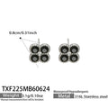 Black ZirconSteel / Earrings