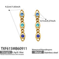 Earrings / Blue / Gold