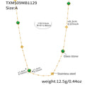 Long Necklace A - Green (92+5cm)