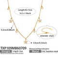 Necklace / Flower Zircon / 42+5cm