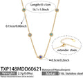 Bracelet / Blue CZ – 18K Gold Plated / 16.5 + 5 cm