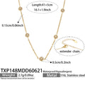 Bracelet / White CZ – 18K Gold Plated / 16.5 + 5 cm