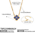 Sapphire Blue CZ - Gold / Necklaces