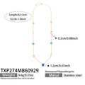 Necklace / Mixed Blue / 81+5 cm