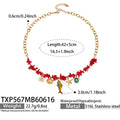 Gold Ocean Animal Charm Necklace 42+5cm (TXP567) / Default