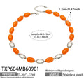 Necklace / Champagne Resin Steel / 5cm