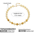 Necklace / Yellow Resin Gold / 44+5 cm