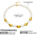 Necklace / White Resin Gold / 46.5+5 cm