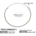 Necklace / White / Steel