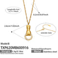 Necklace / TXP620 Model B White Zircon - Gold / 40+5 cm