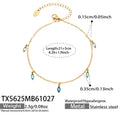 Anklet / Gold Tone / Blue