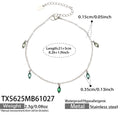Anklet / Steel Tone / Green
