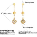 White Crystal – Gold / Earrings