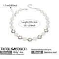 TXP602 – Necklace / White Resin Steel / 43.5+5 cm