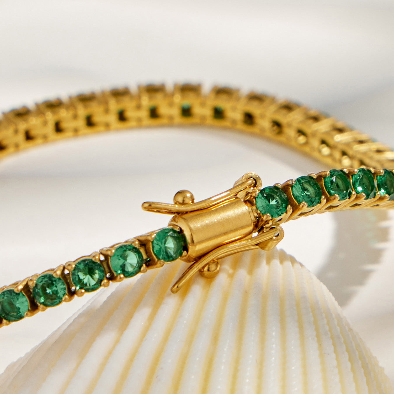 316L Stainless Steel 18K PVD Gold Zircon Bracelet made with 316L stainless steel and 18K PVD gold finish for wholesale jewelry buyers - image 21