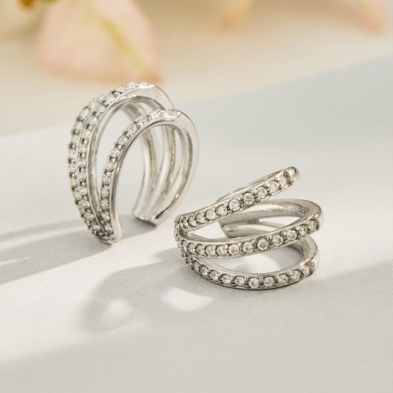 316L Stainless Steel 18K PVD Gold Zircon C-Shaped Ear Clips made with 316L stainless steel and 18K PVD gold finish for wholesale jewelry buyers - image 10