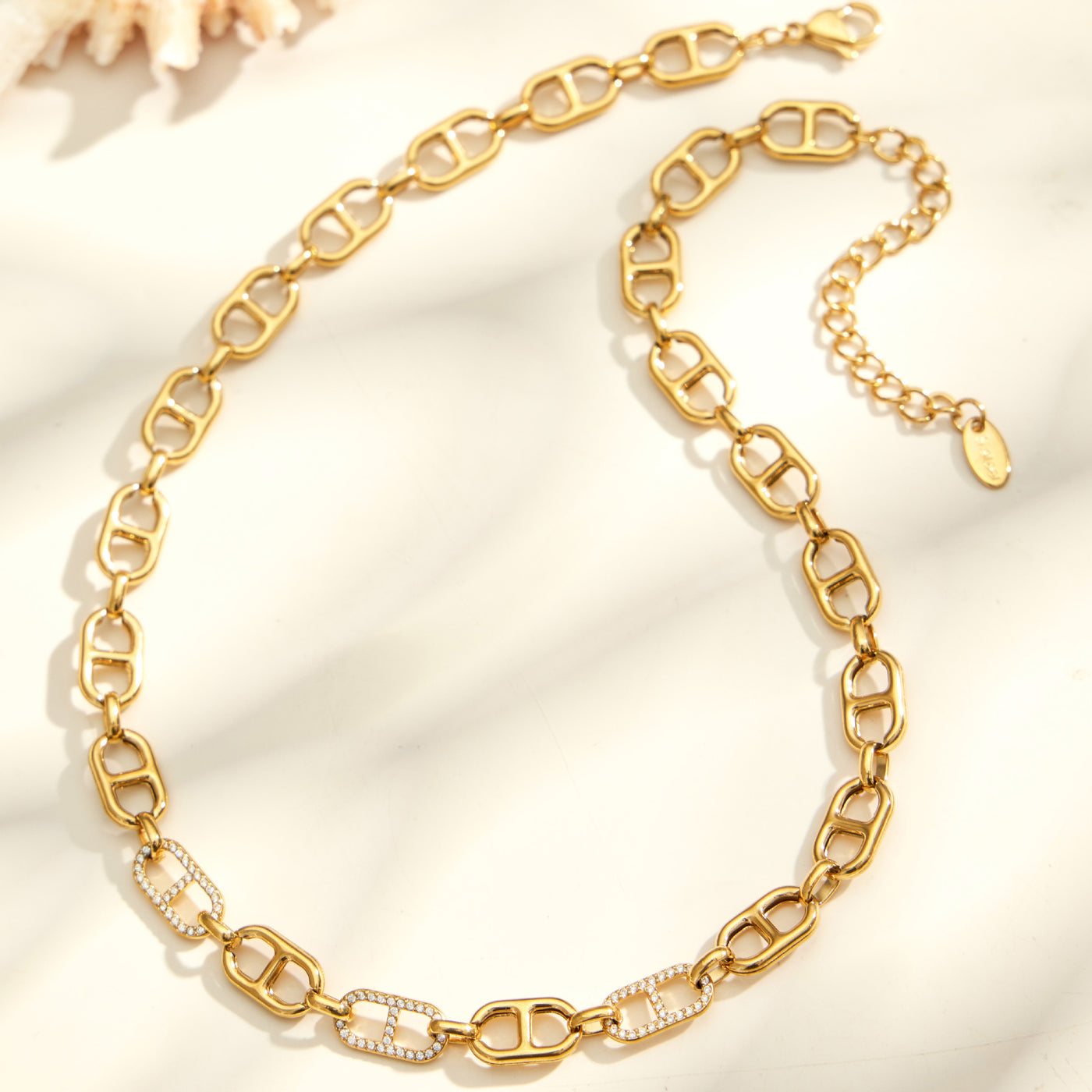 316L Stainless Steel 18K PVD Gold Zircon Rectangle Bracelet made with 316L stainless steel and 18K PVD gold finish for wholesale jewelry buyers - image 19