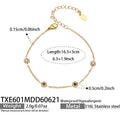Bracelet / Red ZirconGold16.5+5 / 5cm
