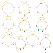 Teardrop Zircon Bracelets & Anklets | Stainless Steel
