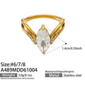 Marquise with Accent Stones / Gold / 6