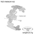 TXZ178- Silver Flower Bracelet