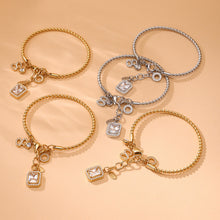 18k gold & silver plated 5A zircon twist DIY bangle set: versatile DIY multi-accessory collection