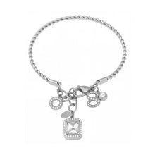 Silver 18k gold plated 5A zircon twist DIY bangle: multi-accessory personalized design
