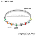 Z523- Silver Colorful Bracelet