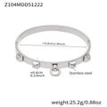 Z104 Silver Willow Nail Bracelet