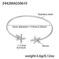 Z442 Steel Sea Star 5A Zircon Bracelet