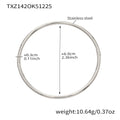 TXZ142- Silver Solid Ring Bracelet