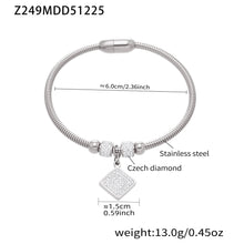 Silver 18k gold plated zircon pendant bangle size: 6.0cm inner diameter 13.0g weight