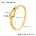 Z435 Golden Horseshoe Buckle Bracelet
