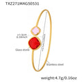 TXZ271- Red Glass Bracelet